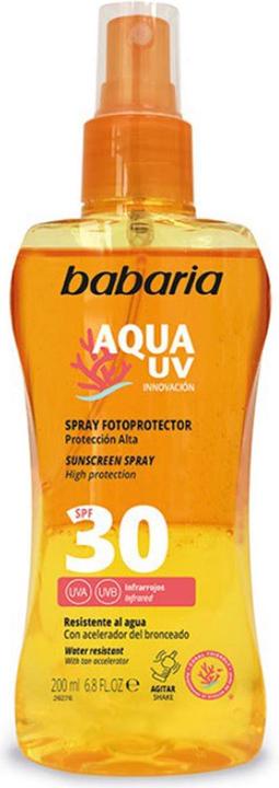 Actual product image Babaria Sol Spray Photoprotector Bifásico Fp30 200ml (Sun spray, SPF 30, 200 ml)