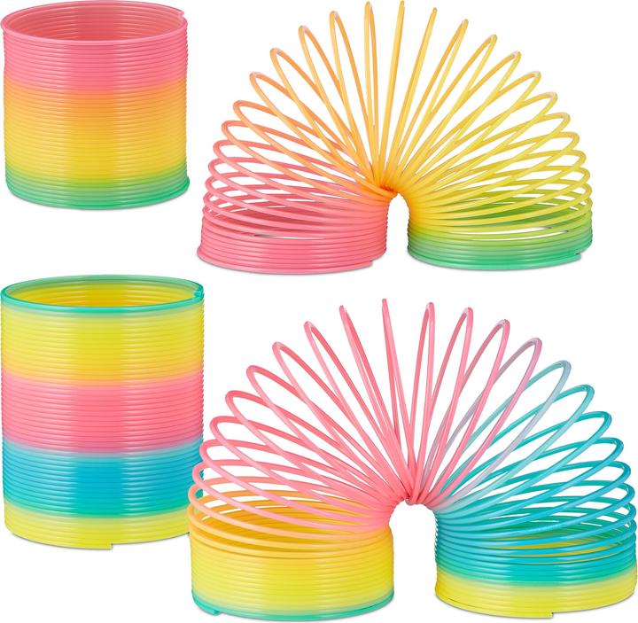 Image du produit Relaxdays 4x spirale arc-en-ciel