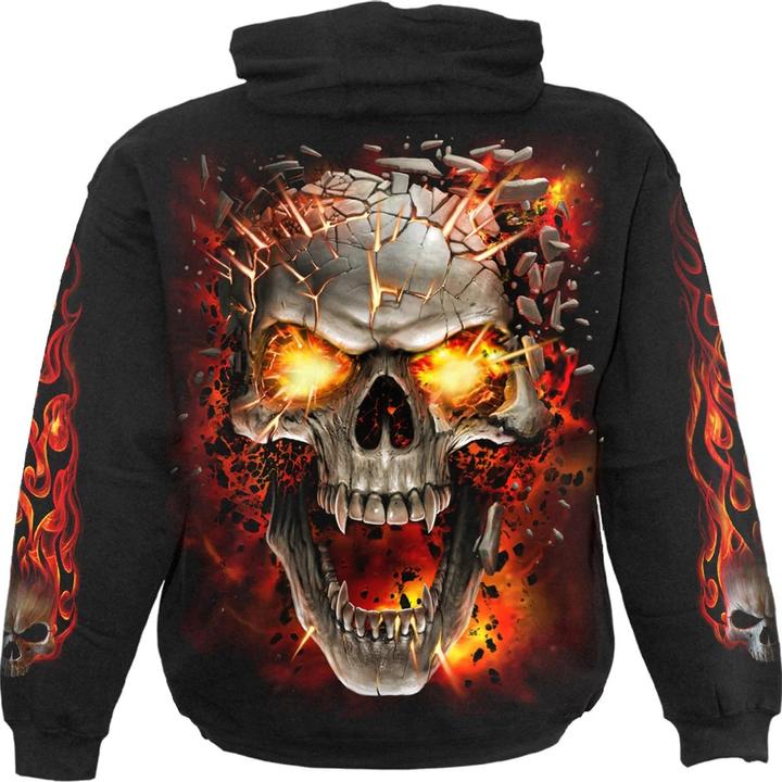 Immagine prodotto Spiral Skull Blast Felpa con Cappuccio Bambini (XS)