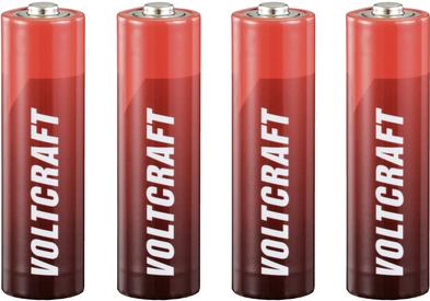 Actual product image Voltcraft LR06 Mignon (AA) alkaline manganese battery 3000 mAh 1.5 V 4 pcs. (4 pcs., AA, 3000 mAh)