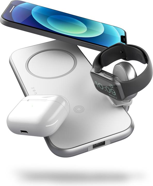 Actual product image Zens Aluminium 4-1 Wireless Charger 45W USD PD Mag (45 W)