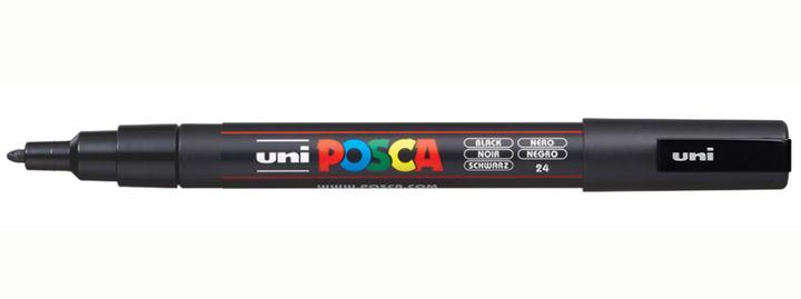 Actual product image Faber-Castell Faber.C.Marker UNI POSCA PC-3M black BK (Black, 1.30 mm, 1 x)
