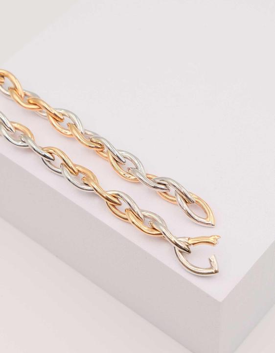 Produktbild Muau Navette (20 cm, 750, Rotgold, 18K Weissgold)