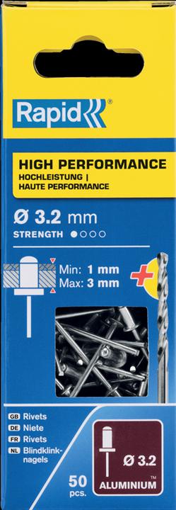 Produktbild Rapid Universal Blindniete Ø 3,2 x 6 mm