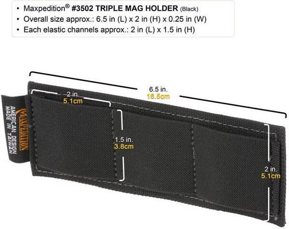 Produktbild Maxpedition Modulares 3-Clip Holster