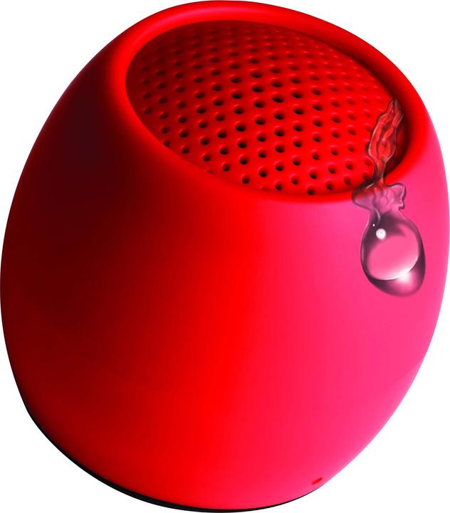 Actual product image Boompods Zero Bluetooth® Speaker Handsfree, Shockproof, Waterproof Red (5 h, Rechargeable battery operated)