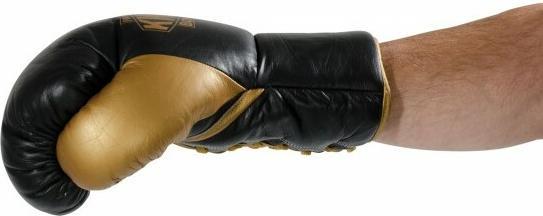 Actual product image Kwon Professional Boxing Leather boxing gloves with laces (10 OZ, 10)