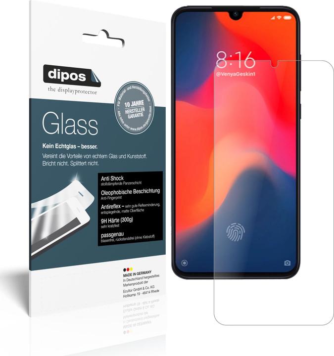 Produktbild Dipos Displayschutz Anti-Shock (1 Stück, Xiaomi Mi 9 SE)