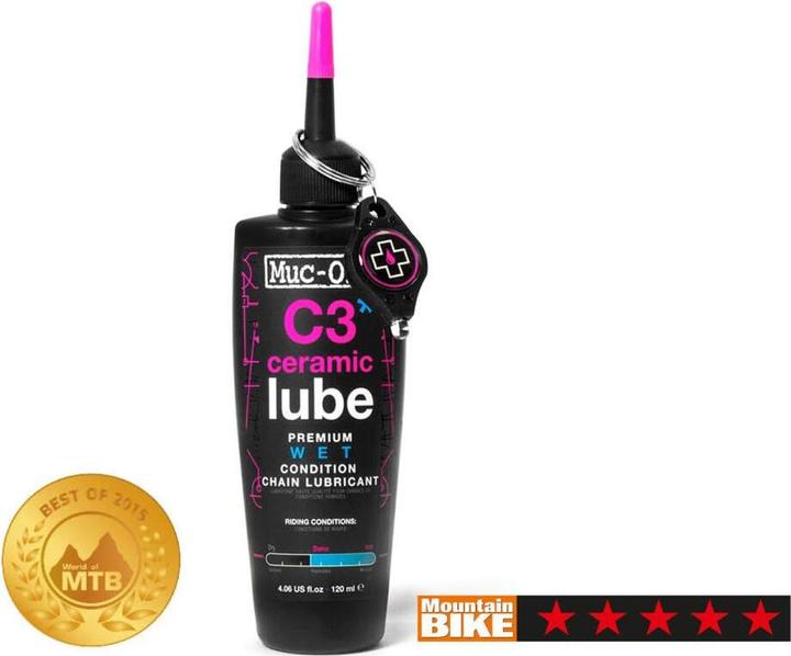 Actual product image Muc-Off C3 Wet Ceramic Lube (120 ml, Chain oil)