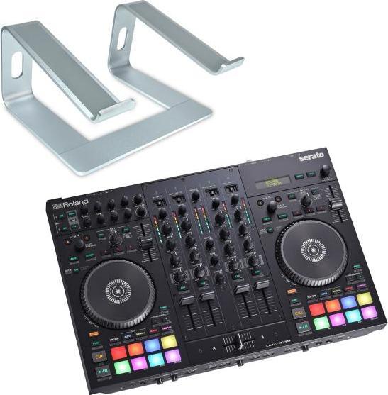 Actual product image Roland DJ-707M DJ controller with stand silver