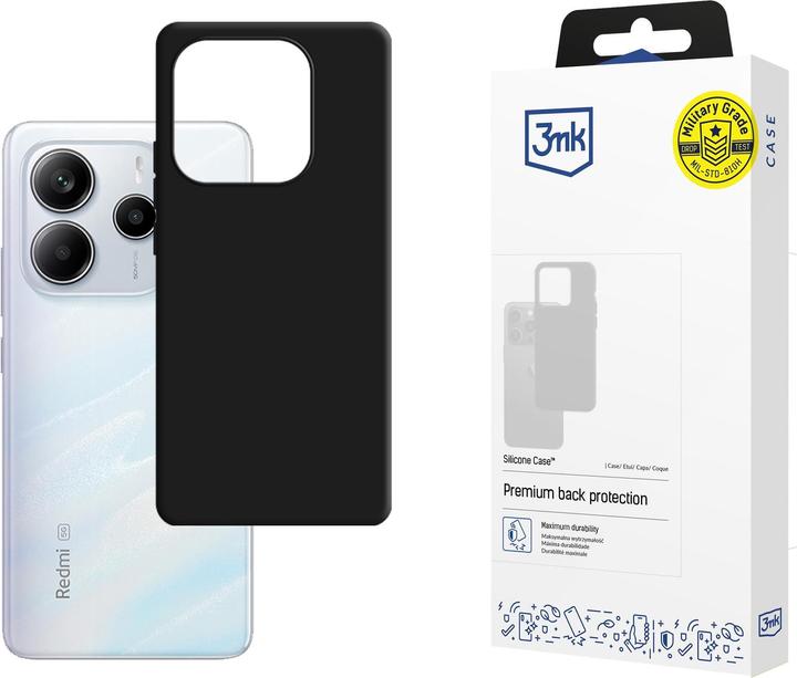 Immagine prodotto 3MK Silicone Case for Xiaomi Redmi Note 14 5G - black (Xiaomi Redmi Note 14 5G)