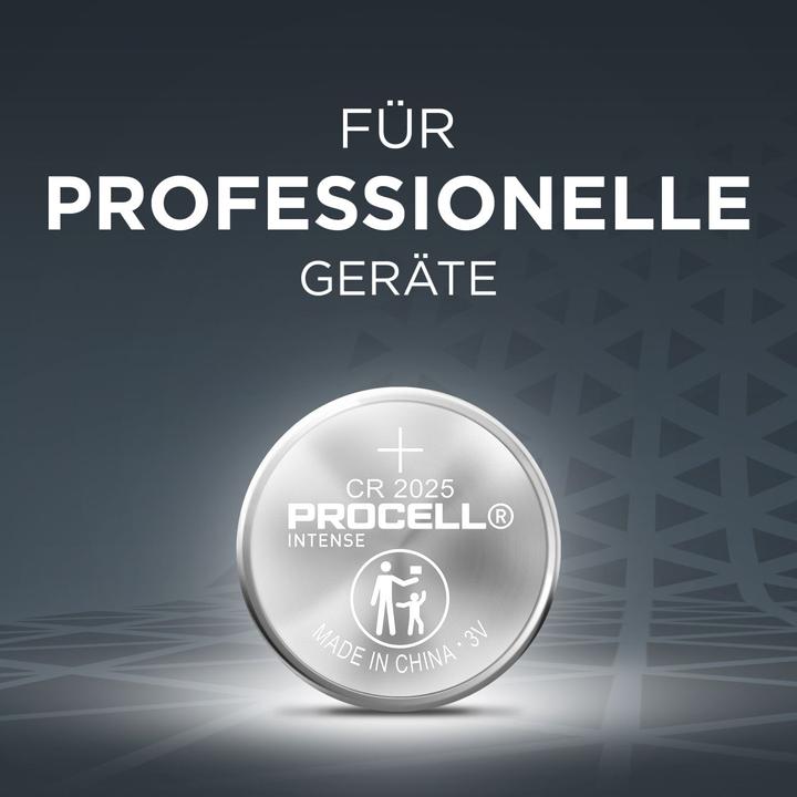 Produktbild Duracell Batterie Procell - CR2025 Intense Lithium 5er Blis (5 Stk., CR2025, 165 mAh)