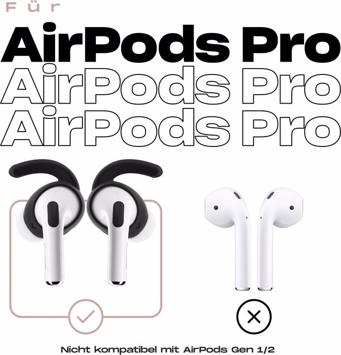 Image du produit Keybudz EarBuddyz pour AirPods Pro noir (AirPods Pro)