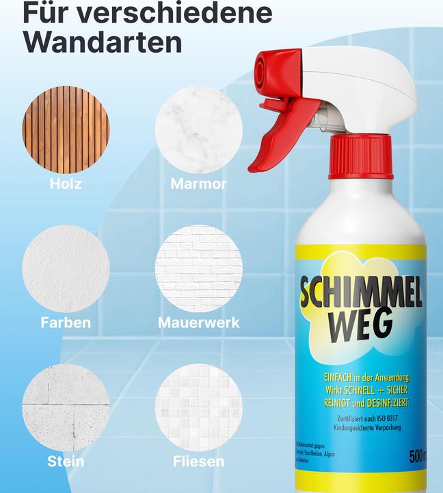 Produktbild Plid Anti-Schimmelspray 1,5L für ca. 3m² / Schimmelentferner Schimmelspray Chlorfrei