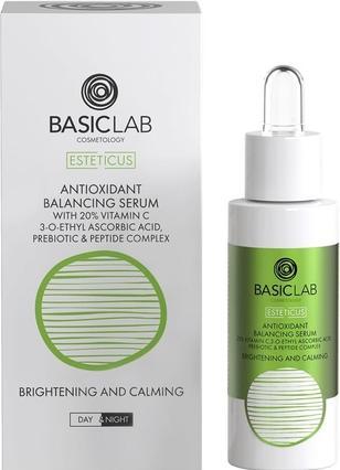 Actual product image BasicLab Esteticus Antioxidant Leveling Serum With Vitamin C 20% Prebiotic And Peptide Complex 30Ml (30 ml)