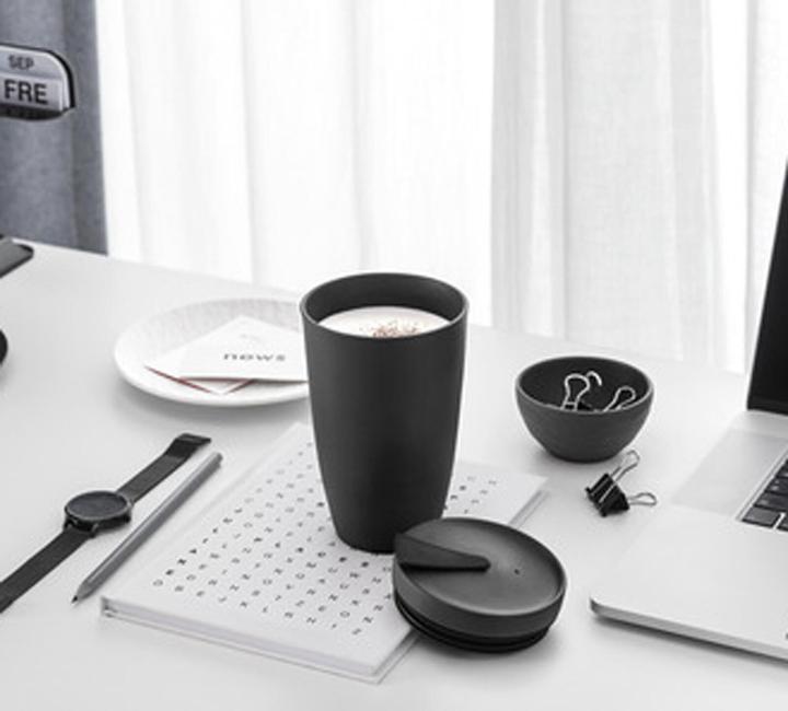 Actual product image Villeroy & Boch Manufacture Rock -GK Coffee To Go mug (300 ml, 1 x)