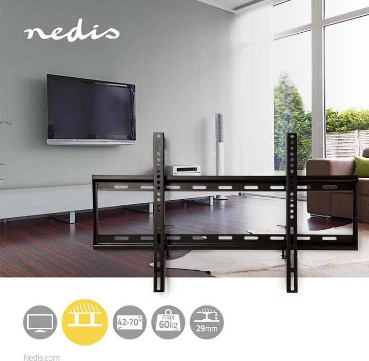 Produktbild Nedis Feste TV-Wandhalterung | 42-70 " | maximal unterstützes Bildschirmgewicht: 60 kg | Minimaler W (Wand, 70", 60 kg)