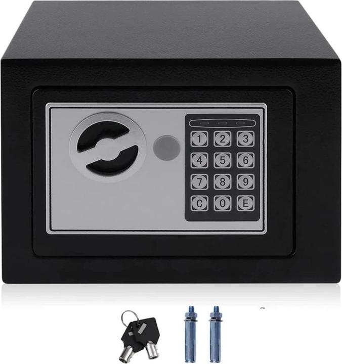 Image du produit Extralink Accueil | Coffre-fort électronique | Cassette blindée avec clé à code numérique