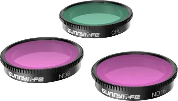 Sunnylife Set of 3 filters CPL+ND8+ND16 for Insta360 GO 3/2 (ND- / Graufilter)
