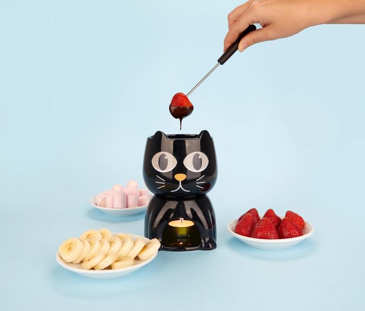Actual product image Balvi WAKE CAT chocolate fondue set (Chocolate fondue)