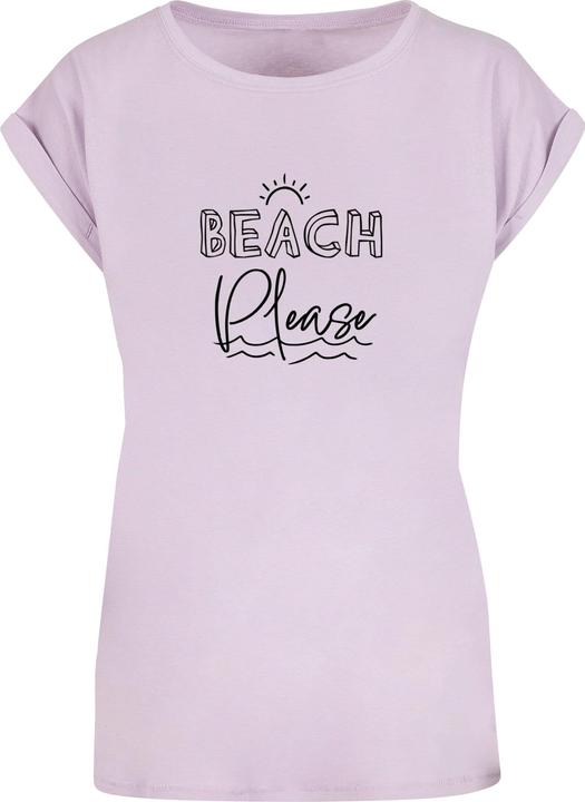 Actual product image Merchcode Ladies Beach Please Extended Shoulder Tee - 112615 (M)