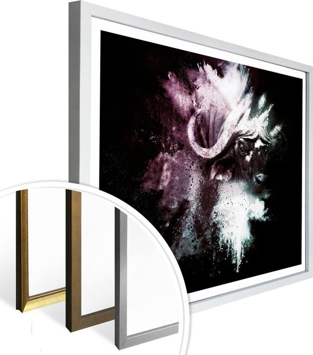 Image du produit Trenddeko Explosion sauvage : le buffle d'eau (80 x 60 cm)