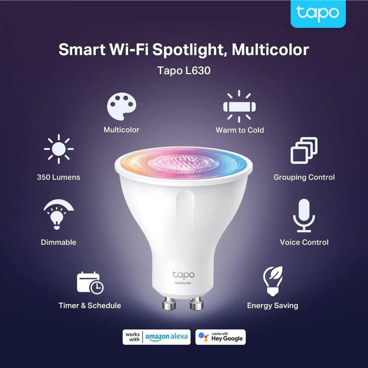 Produktbild TP-Link Tapo L630 (2-pack) (GU10, 3.70 W, 350 lm, 2 x, E)