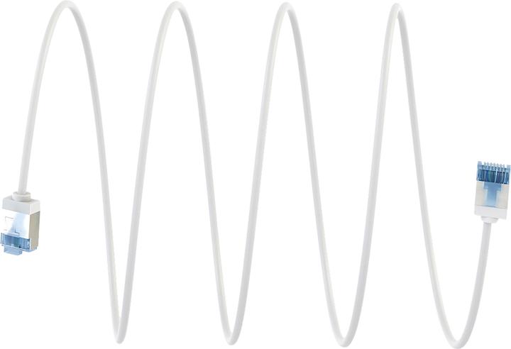Immagine prodotto Goobay Cavo patch CAT 6A ultra-flessibile, sottile, U/FTP, bianco (PiMF, U/FTP, CAT6a, 15 m)