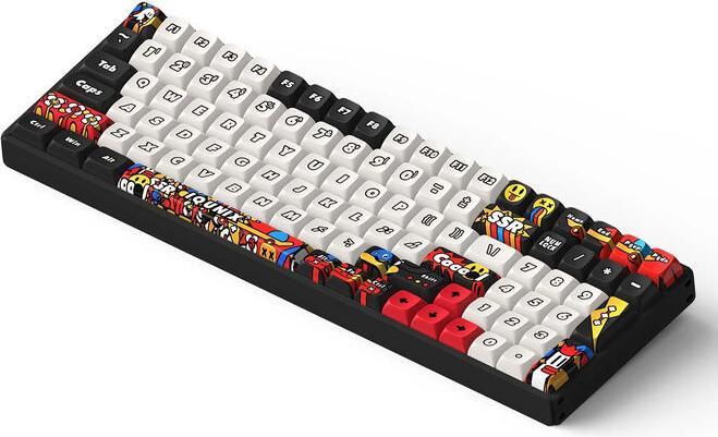 Actual product image Iqunix F97 Graffiti Slate Wireless Gaming Keyboard, RGB - Moonstone Switches (DE, Wireless, Cable)