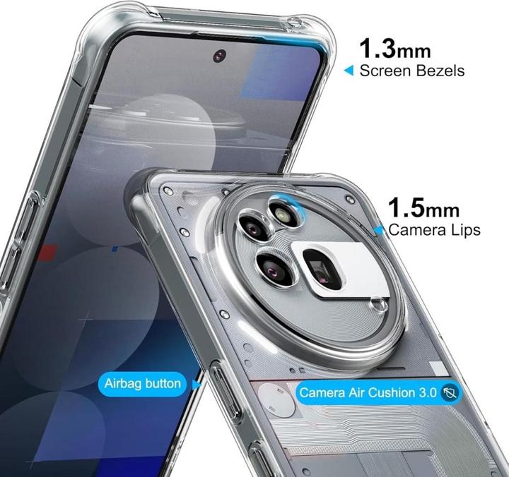 Immagine prodotto Screenguard Copertura paraurti airbag morbida in cristallo (Niente Telefono (3a) Pro)