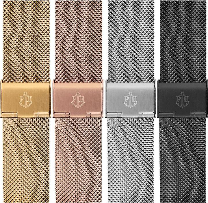 Paul Hewitt Bracelet (12 mm, Stainless steel, Milanese)