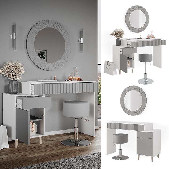 Produktbild Vicco Arles mit Hocker (120 x 77 x 40 cm)