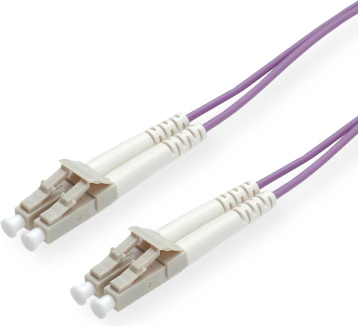 Produktbild Roline LWL-Kabel 50/125µm OM4, LC/LC, Low-Loss-Stecker (LSOH, CAT6, 7 m)