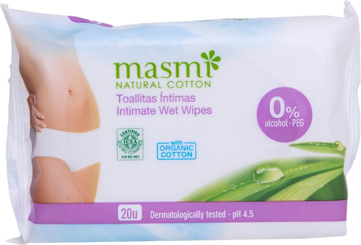Actual product image Masmi Organic intimate wipes (Intimate wipes)