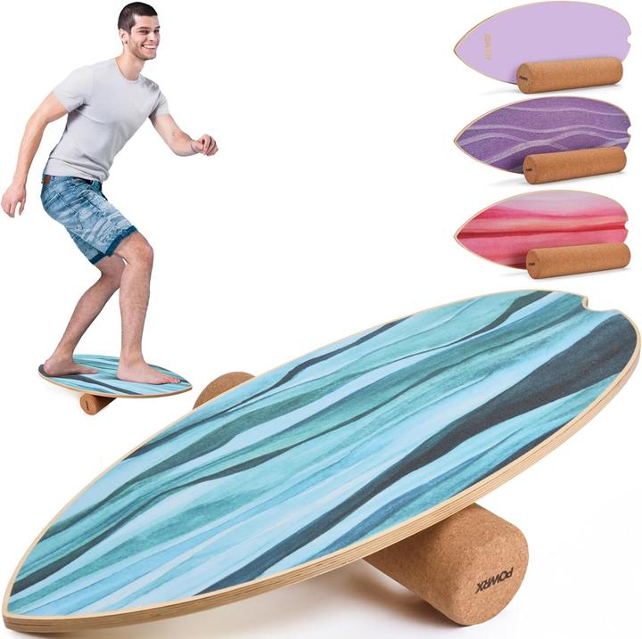 Image du produit Powrx Balance Board mit Rolle für Indoor & Outdoor Training