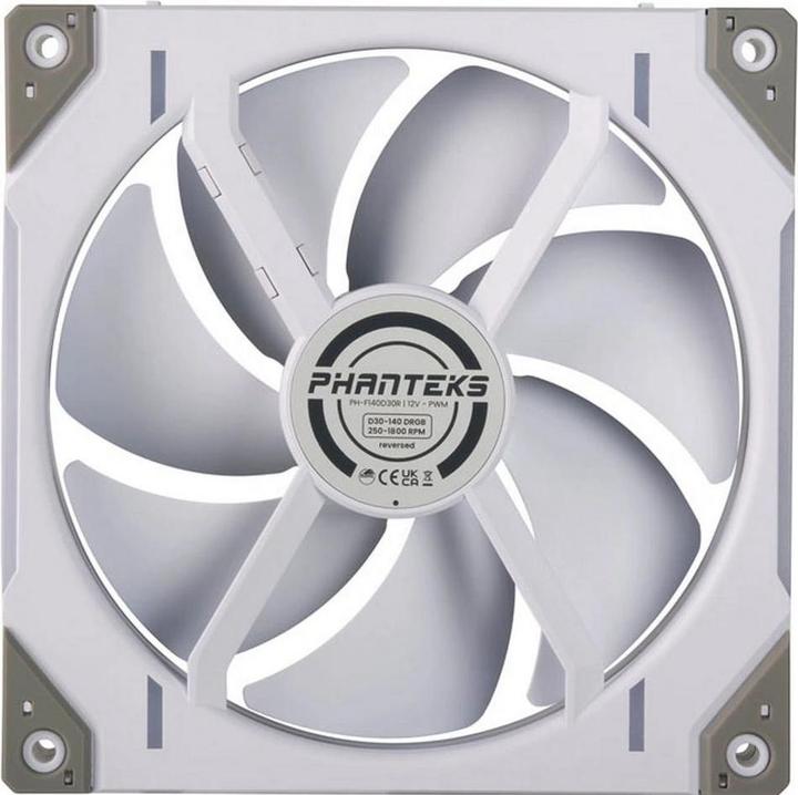 Actual product image Phanteks D30 PWM Reverse Airflow (140 mm, 3 x)