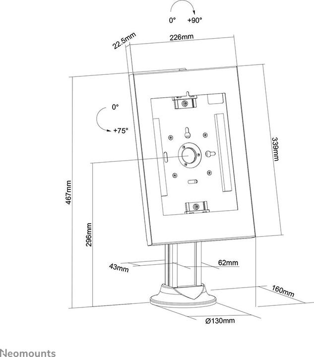 Produktbild Neomounts Tischhalterung für Tablets