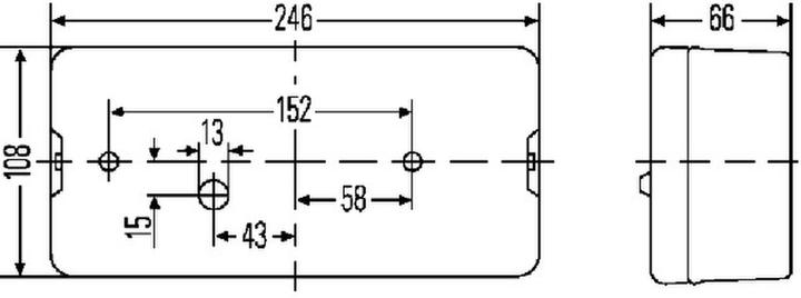 Produktbild Hella Rücklicht links Glühlampen-Technologie für DAF