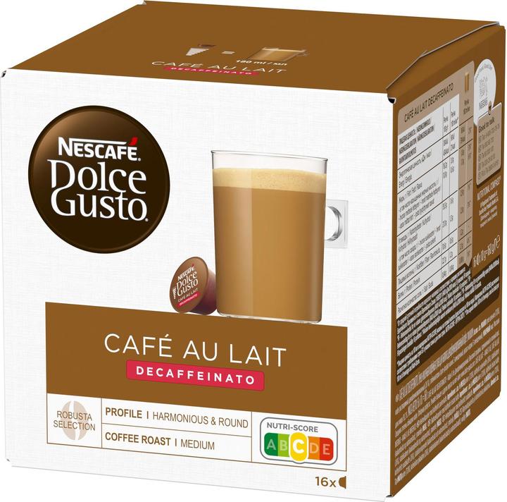 Actual product image Nescafé Dolce Gusto Café au lait Decaffeinato (16 x Port.)