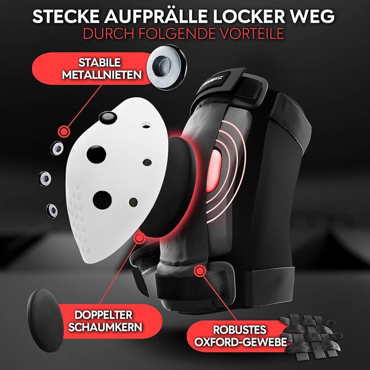 Produktbild Skatewiz Skate Protektoren (M, L, Handgelenkschoner, Knieschoner, Ellbogenschoner, 6 Stück)