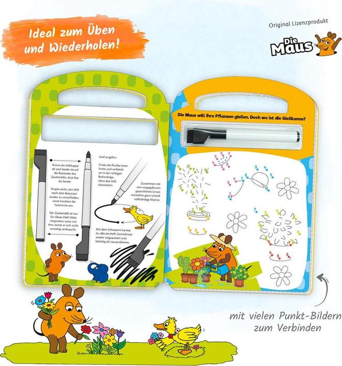 Produktbild Schreib und wisch weg Von Punkt zu Punkt Die Maus mehrfarbig