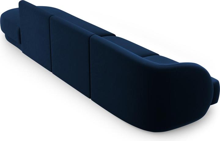 Actual product image Micadoni Right Velvet Sofa, "Miley", 4 Seats, 323x90x70Made in Europe (2 person sofa, 3-seater, 4-seater)