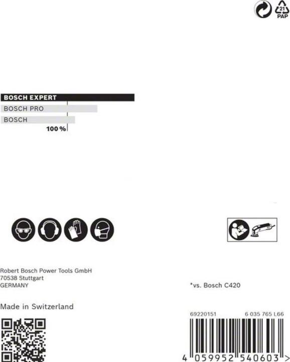 Immagine prodotto Bosch Professional Zubehör Expert M480 Rete di levigatura per levigatrice Delta, 93 mm, G 240, 5 pezzi. (240)