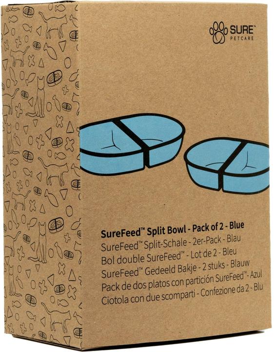 SureFeed Zubehör Doppel-Ersatzschale 2 Stück, Blau (0.40 l)