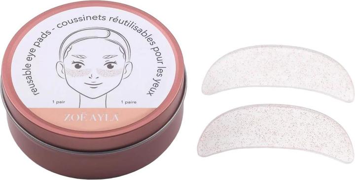 Image du produit Zoë Ayla - Rosegold Glitter Eye Pads réutilisables + Tin Case