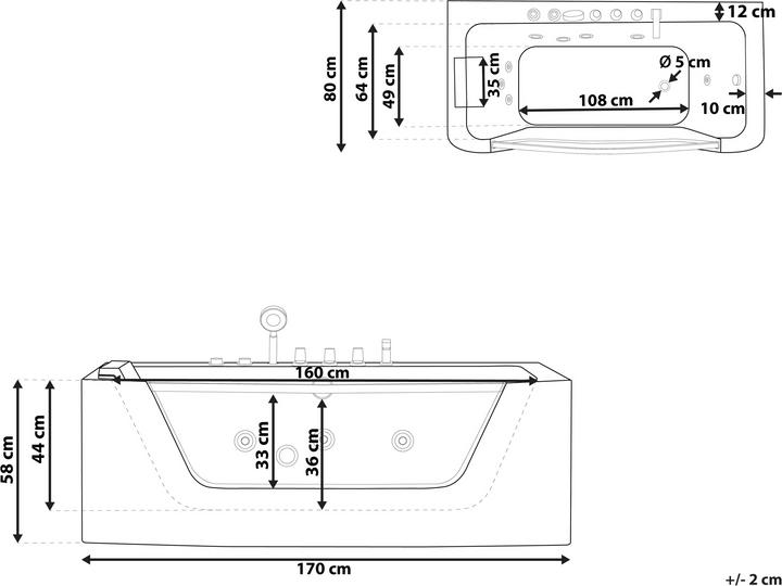 Produktbild Beliani Puquio (304 l, 170 cm, 80 cm)