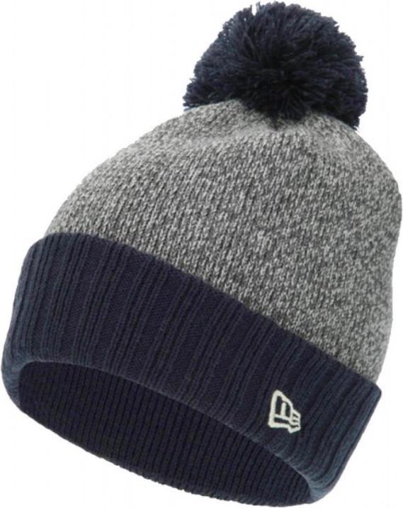 New Era Mütze mit Bommel gestrickt
