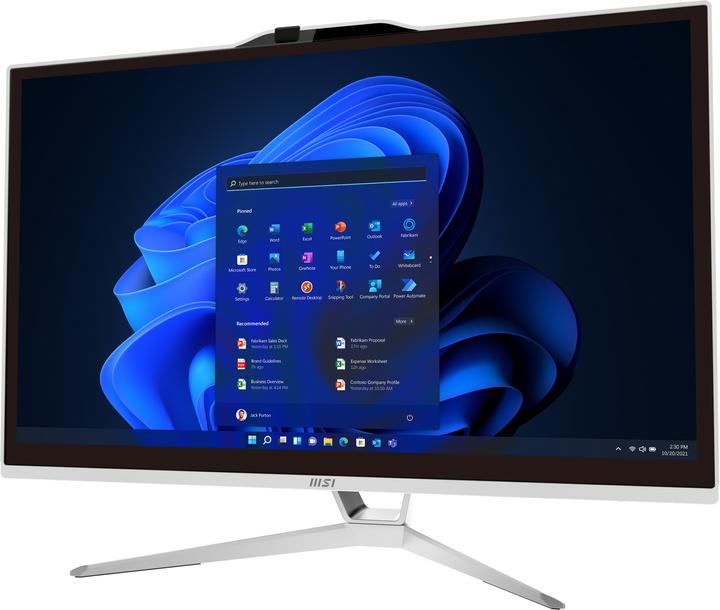 Produktbild MSI AIO 21,5 PEN 4GB 128GB WH W11P TCH PENTIUM MULTITOUCH HD ANTIGLA W11P (Intel Pentium Gold G7400, 4 GB, 128 GB, UHD Graphics 710)