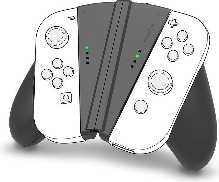 Actual product image Speedlink V-GRIP 2in1 Handle JoyCons (Switch)
