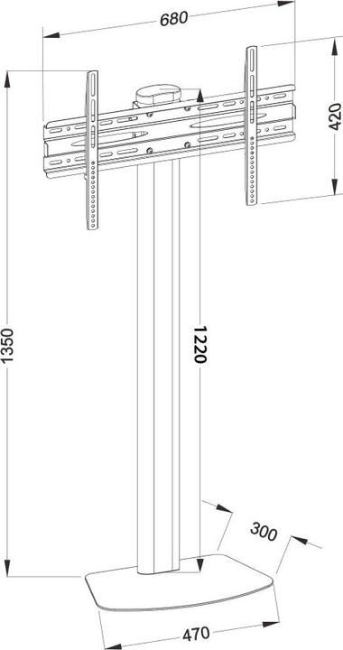 Actual product image Techly ICA-TR27 (Universal, 55", 40 kg)